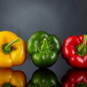 Paprika gelb-grün-rot